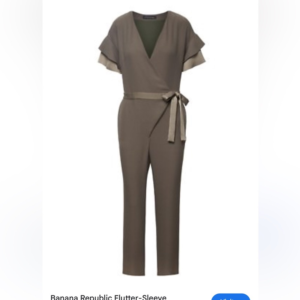 NWT Elegant Army Green Khaki Jumpsuit